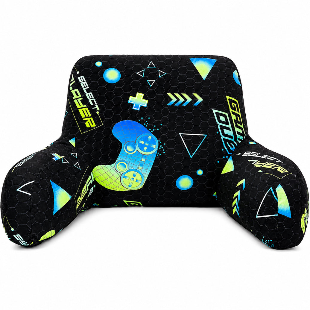 OLIVIA ROCCO Kids Gaming Bedrest Pillow with Arms Back Support