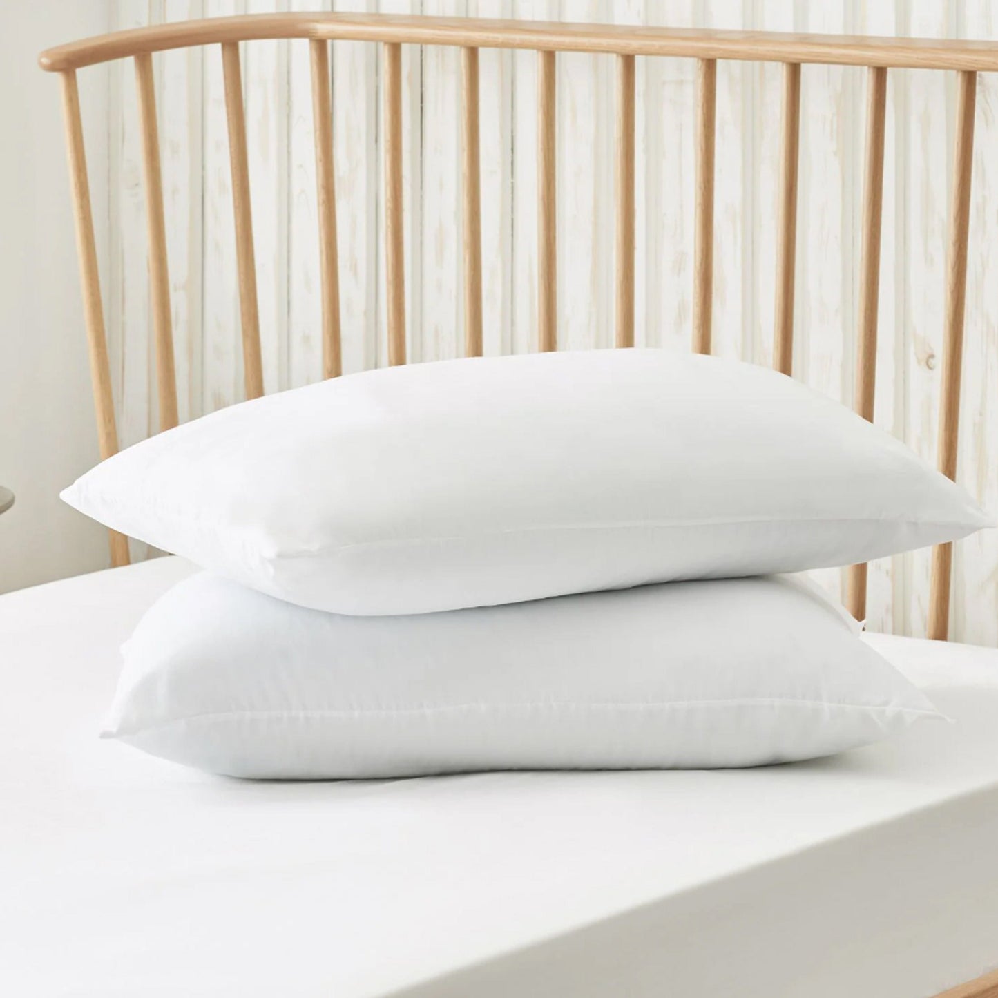 2 Pack Luxury Egyptian Cotton Blend Pillows Hotel Quality Soft Medium Support for Restful Sleep by OLIVIA ROCCO WHITE / 75 x 50 CM Pillows
