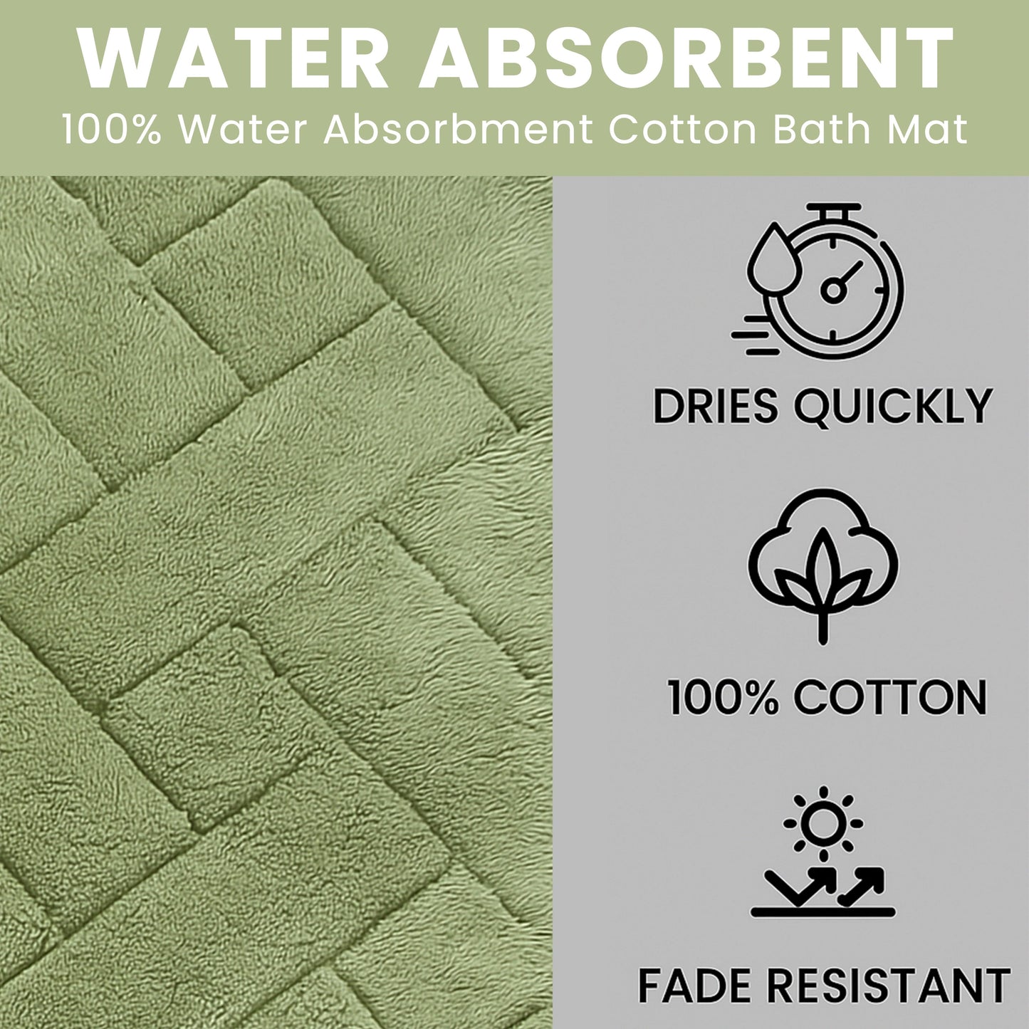 Bali Bath Mat & Pedestal Set Luxurious Super Absorbent Extra-Soft Cotton Mats for Bathroom Comfort and Style in Multiple Colours by OLIVIA ROCCO Bath Mat