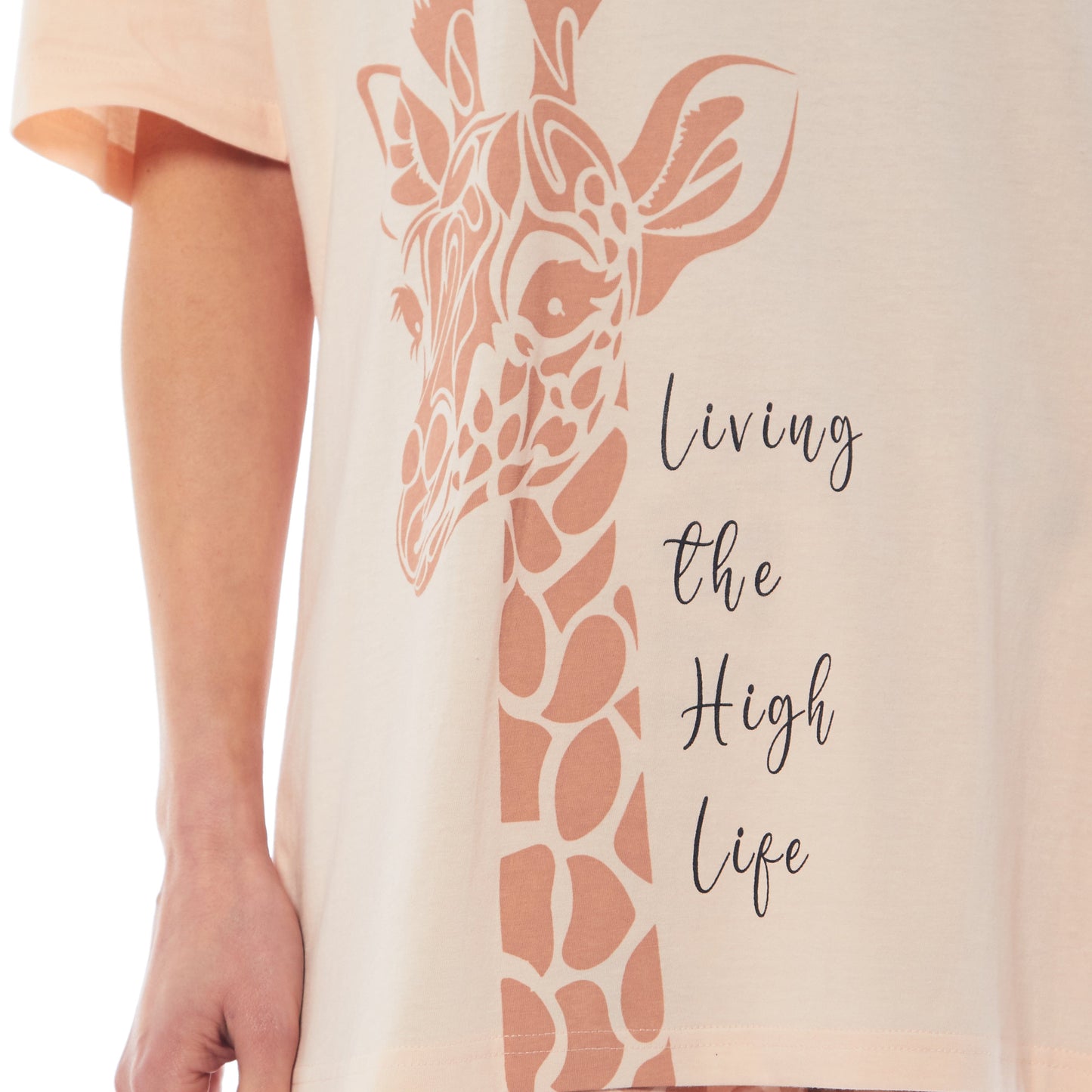 Ladies Oversized Cotton T-Shirt and Leggings PJ Set Animal Prints Loungewear Sleepwear Comfortable Stylish Pyjama for Cozy Nights by Daisy Dreamer Pyjamas