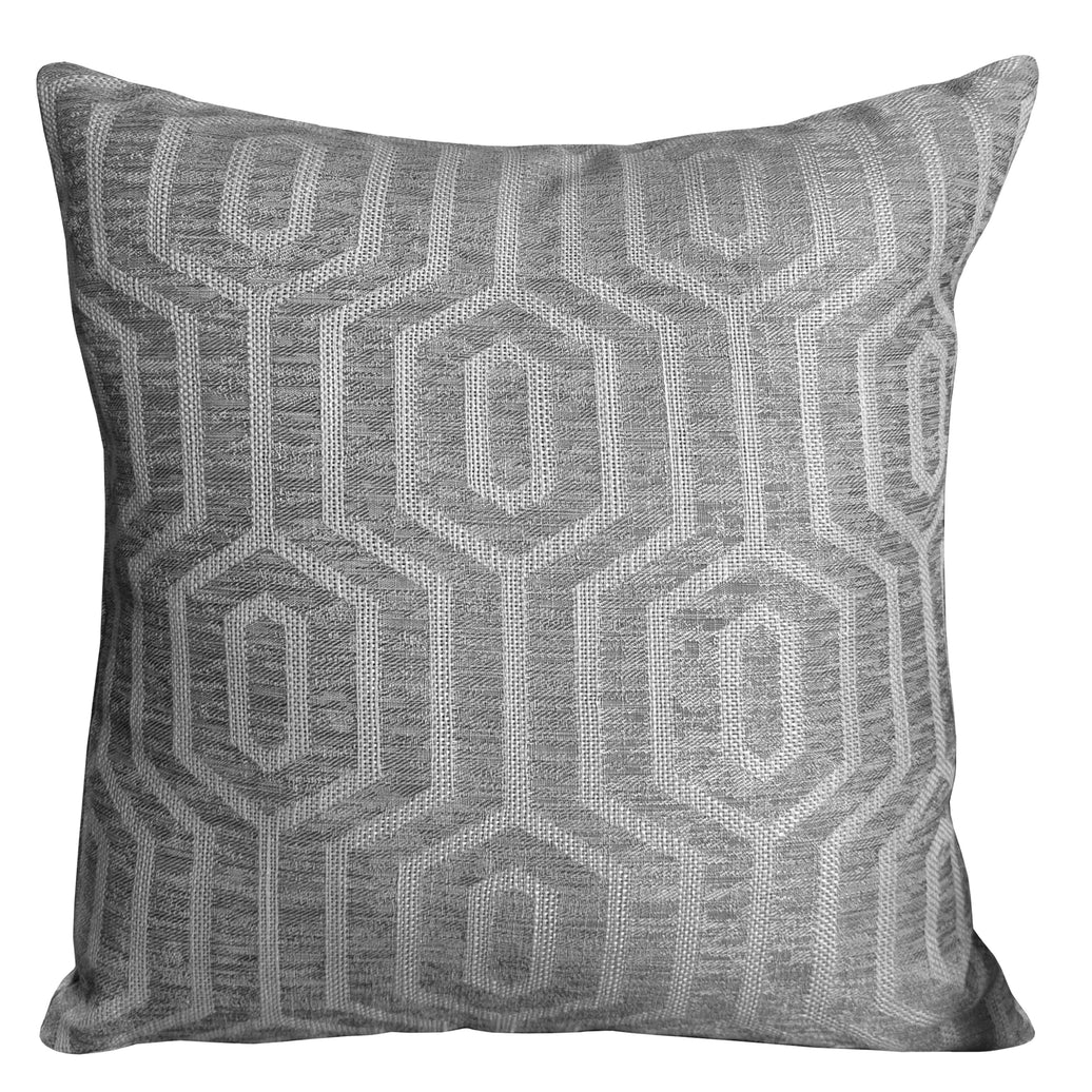 Paris Cushion Covers 2 Pack Modern Grey Decorative Square Scatter Cushions with Invisible Zipper for Sofa & Bed by OLIVIA ROCCO 43x43cm / GREY Cushions