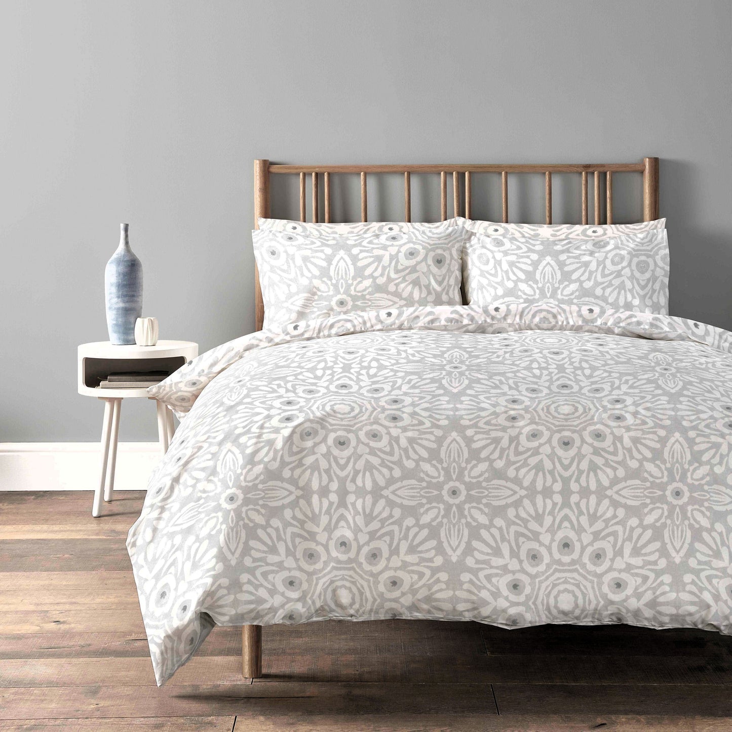 OLIVIA ROCCO Luxury Super Soft Cotton Rich Duvet Sets Easycare Comfortable Bedding Includes Duvet Cover & Pillowcases in Single Double King Size ALHAMBRA NATURAL / SINGLE Duvet Cover