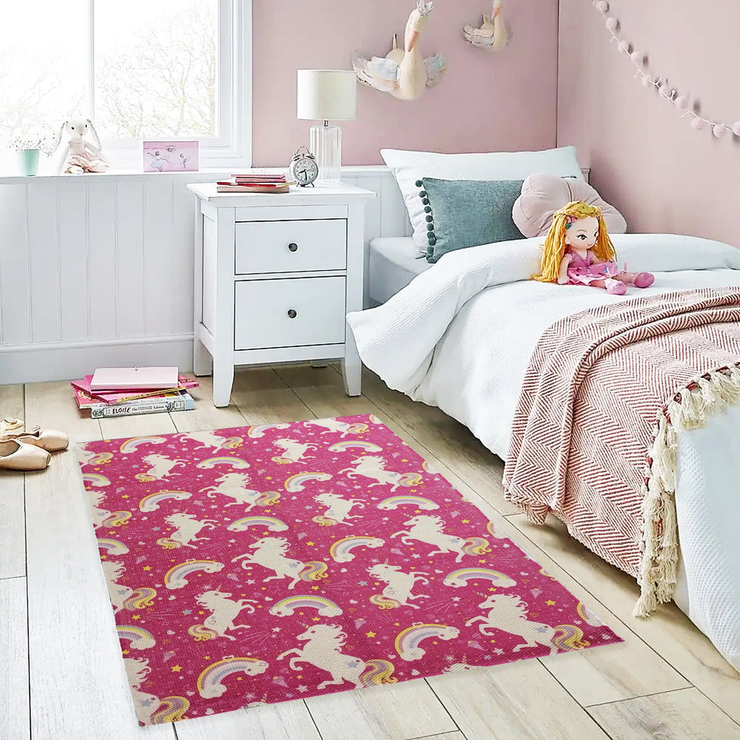 Animal Printed Rug Unicorn Modern Non-Slip Soft Durable Floor Rug for Living Room Bedroom Hallway & Office by OLIVIA ROCCO 60 x 90 CM / UNICORN Rugs