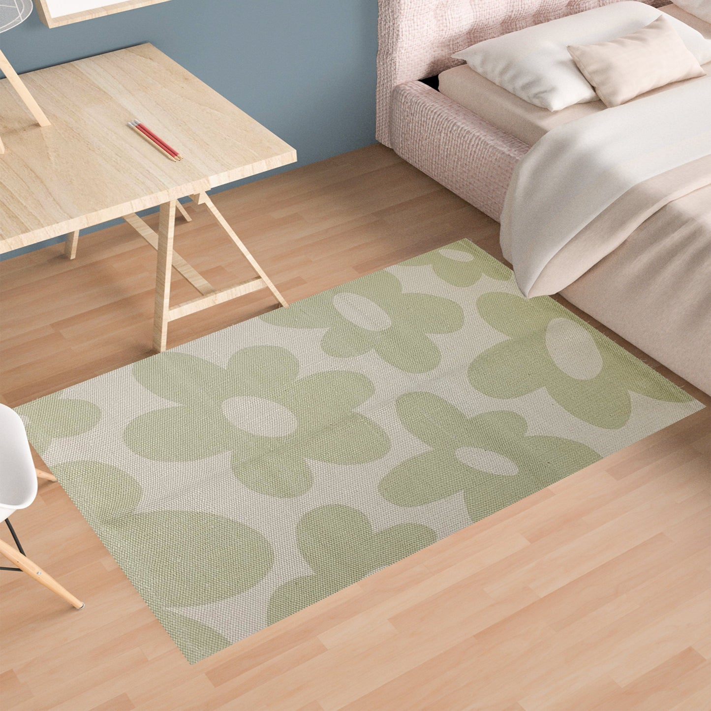 Printed Rug Jardin Design Modern Non-Slip Soft Durable Floor Rug for Living Room Bedroom Office by OLIVIA ROCCO Rugs