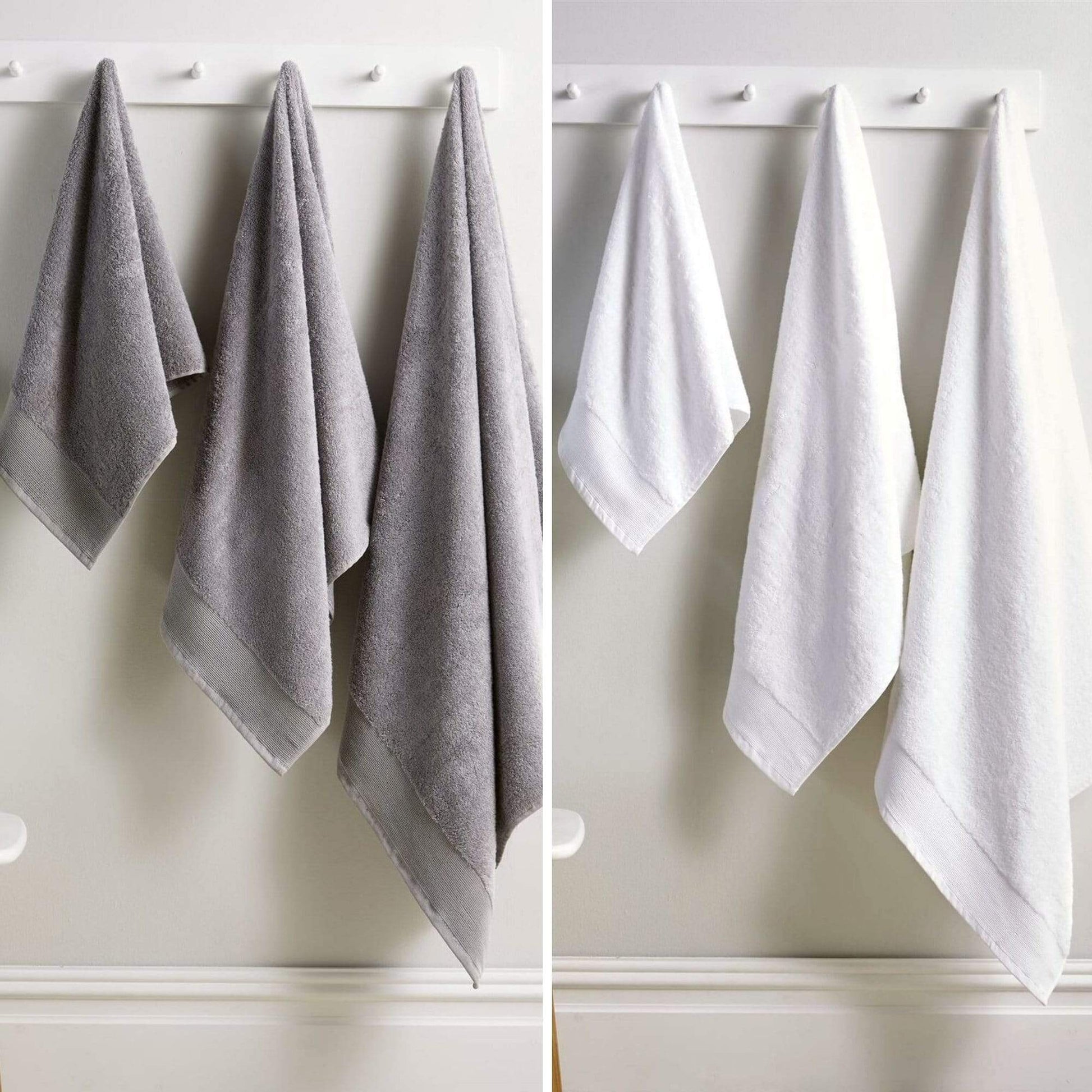 Bamboo Cotton Luxury 600GSM Eco-Friendly Bath Towels Highly Absorbent Durable and Soft Bathroom Essentials in Elegant Colours Designed in England by OLIVIA ROCCO Towels