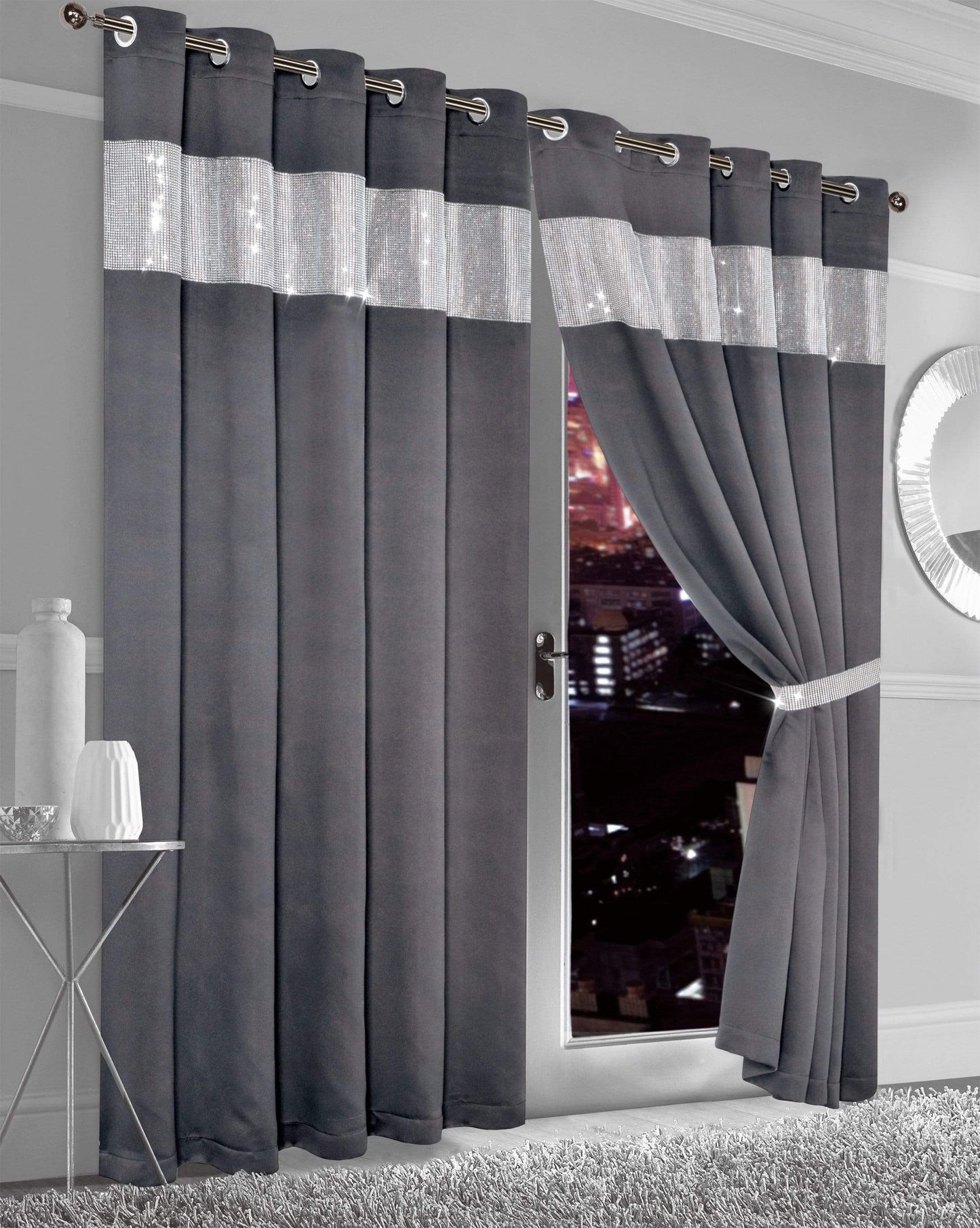 Diamante Blackout Curtains