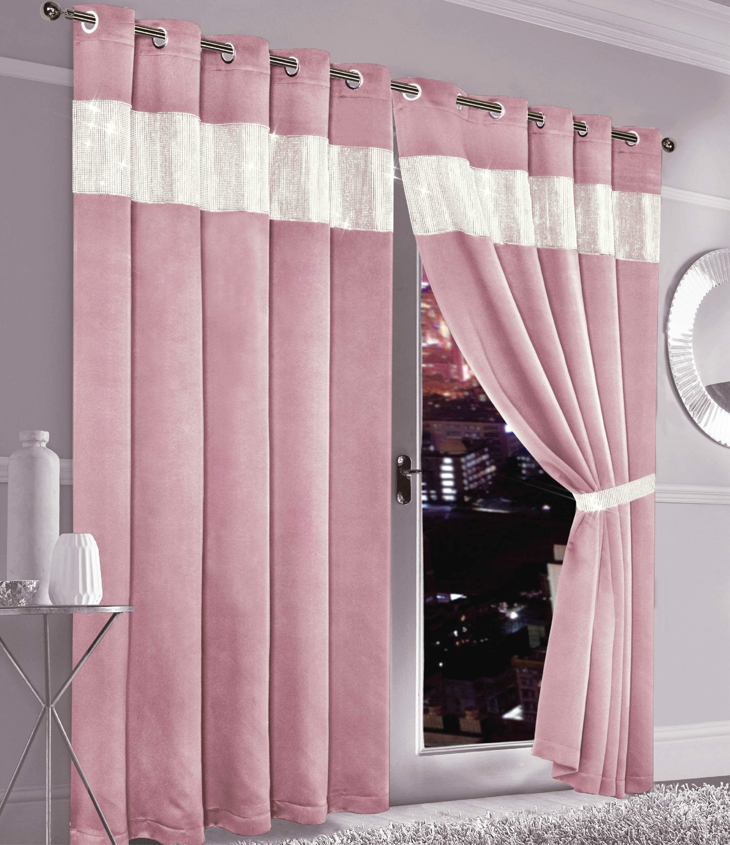 Diamante Blackout Curtains