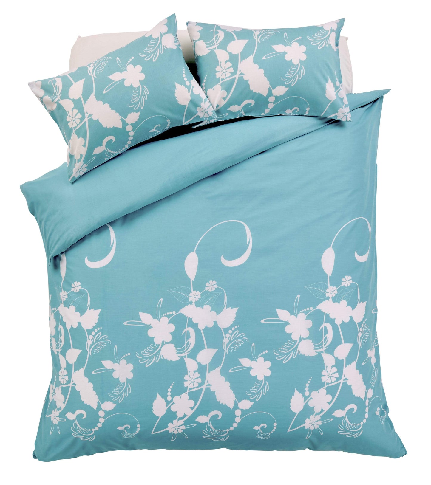 Floral Trail Duvet Set Luxurious Cotton Rich Soft Bedding with Elegant Botanical Design in Single Double King and Super King Sizes OEKO-TEX Certified by OLIVIA ROCCO Duvet Cover