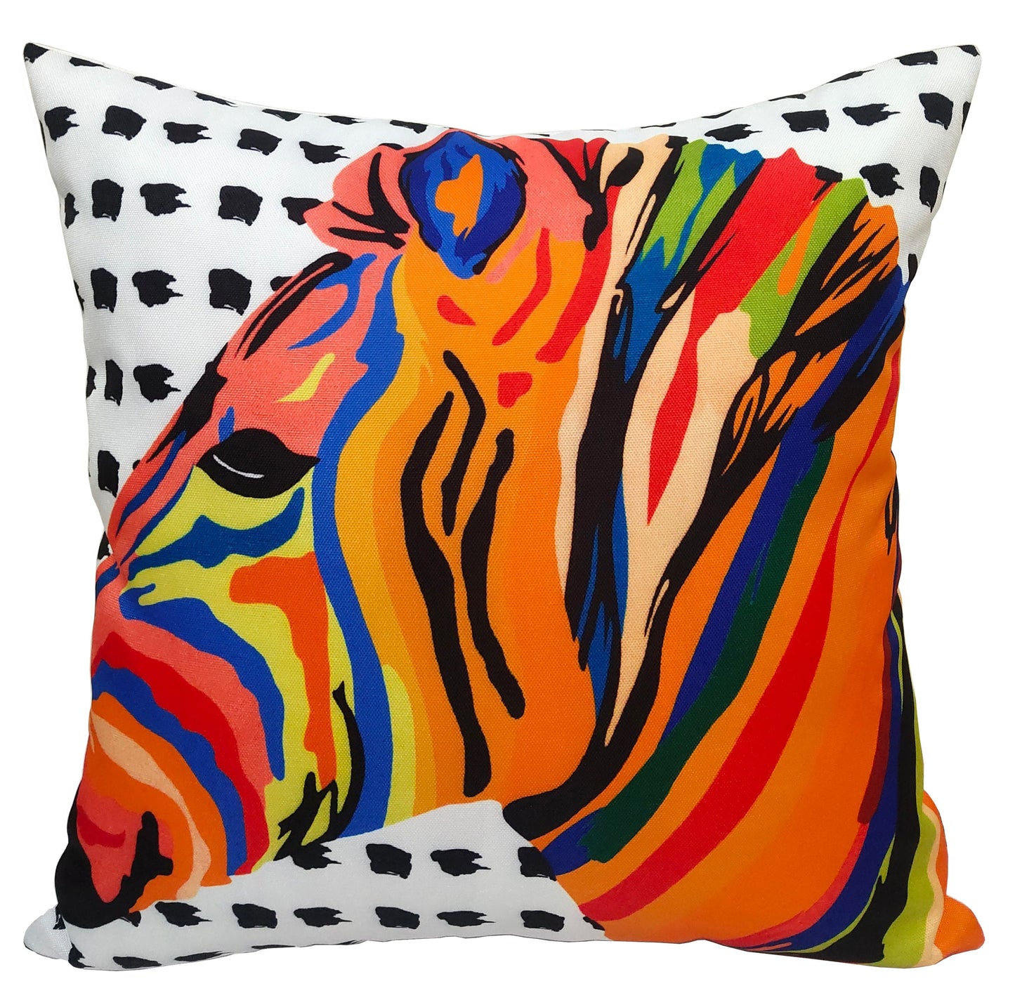 Kampala Orange Waterproof Cushions for Indoor Outdoor Home Decor Patio and Beach by OLIVIA ROCCO KAMPALA ORANGE / 43 x 43 Cm Cushions