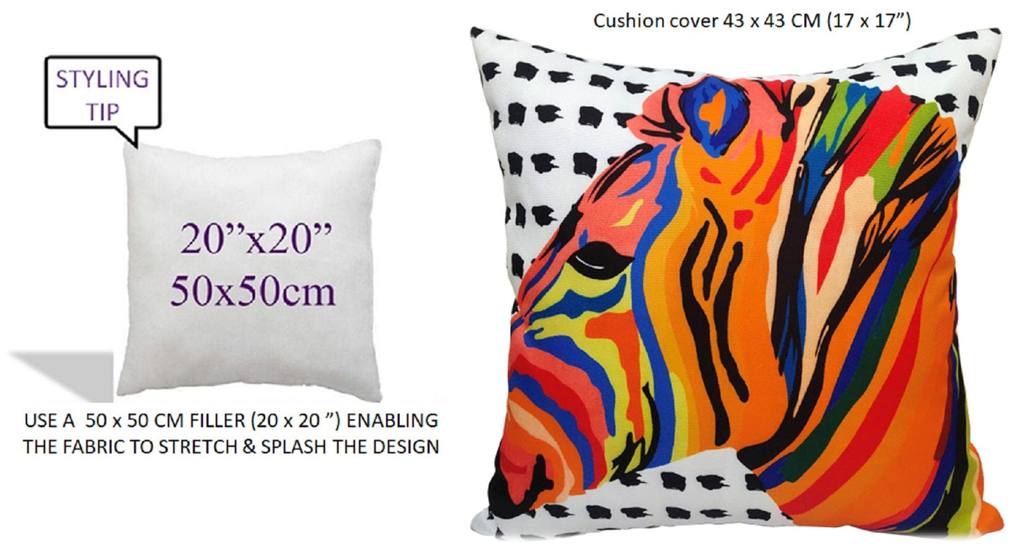 Kampala Orange Waterproof Cushions for Indoor Outdoor Home Decor Patio and Beach by OLIVIA ROCCO KAMPALA ORANGE / 43 x 43 Cm Cushions