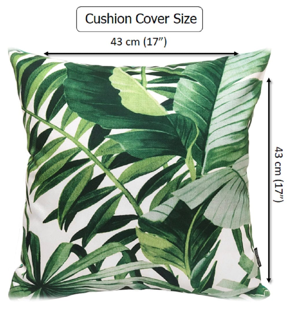 Jamil Green Outdoor Waterproof Cushions 43 x 43 cm Comfortable Durable Water-Resistant for Patio Garden Travel Beach by OLIVIA ROCCO JAMIL GREEN / 43 x 43 cm Cushions