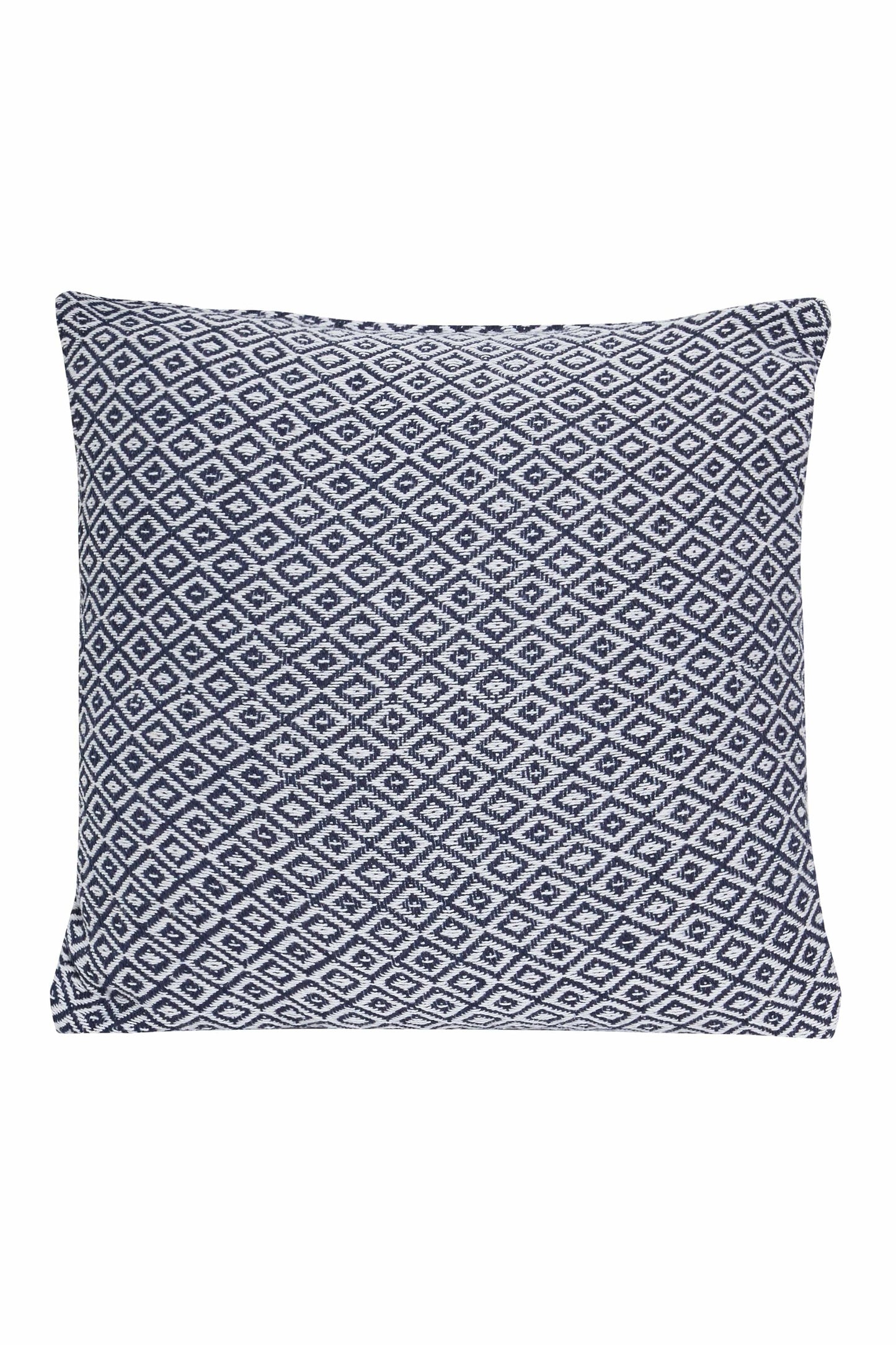 Regal Luxurious Pure Cotton Cushion Covers 100% Premium Indian Cotton Decorative Pillow Covers with Hidden Zipper for Home Garden Outdoor Use 17x17 24x24 by OLIVIA ROCCO NAVY / 43 x 43 cm Cushions