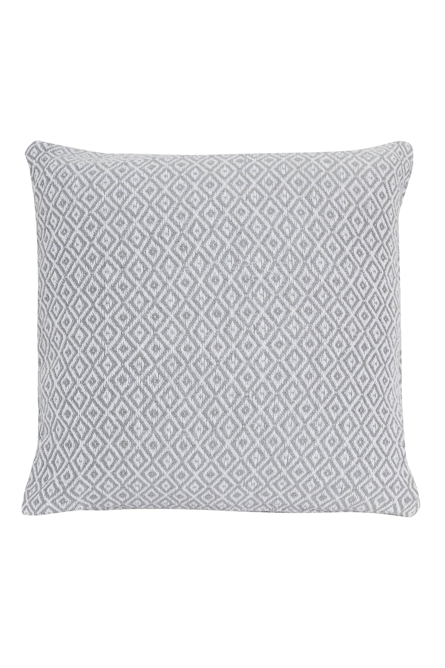 Regal Luxurious Pure Cotton Cushion Covers 100% Premium Indian Cotton Decorative Pillow Covers with Hidden Zipper for Home Garden Outdoor Use 17x17 24x24 by OLIVIA ROCCO SILVER / 43 x 43 cm Cushions