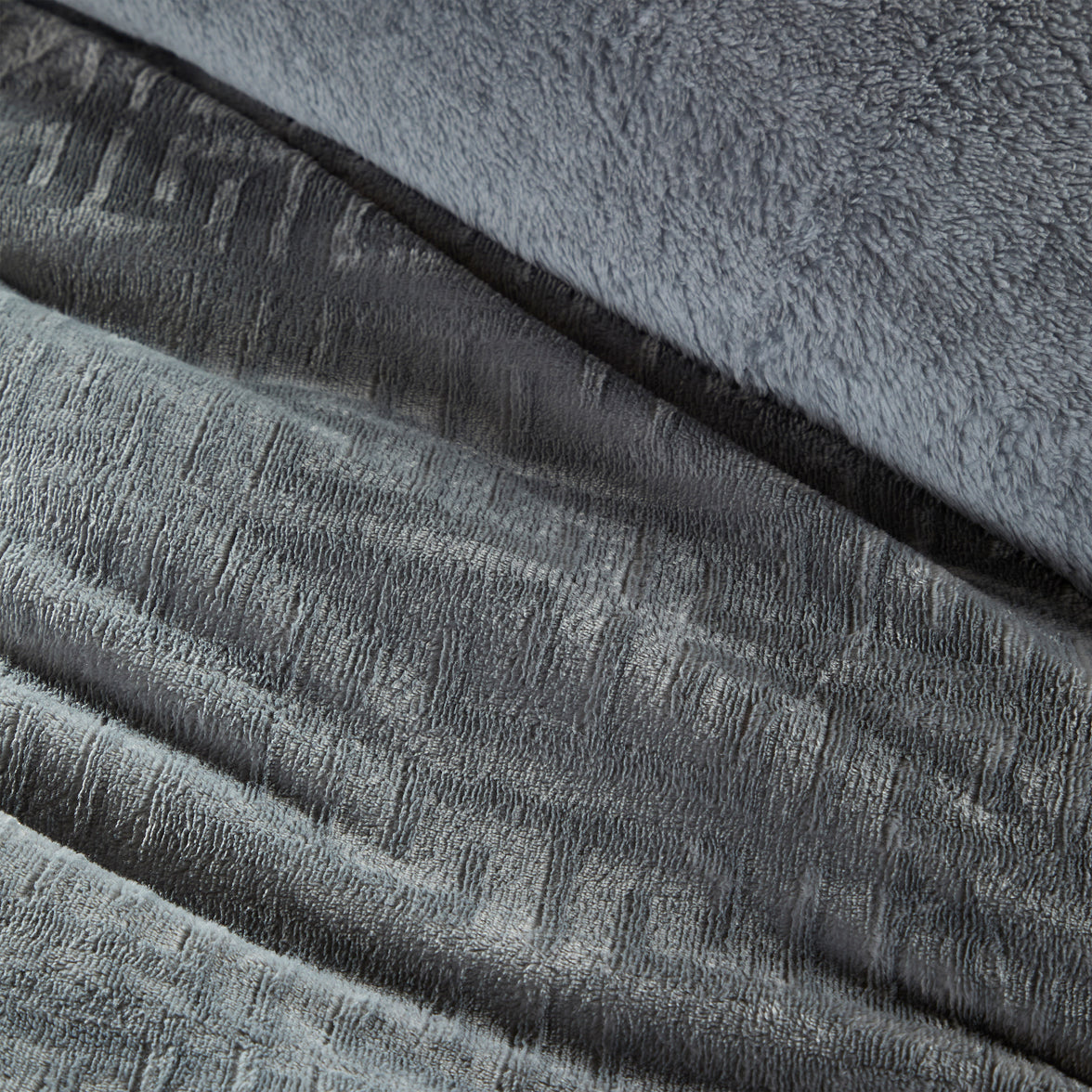 OLIVIA ROCCO Milano Teddy Fleece duvet cover set with pillowcases, super soft, warm, and cozy for comfortable sleeping.