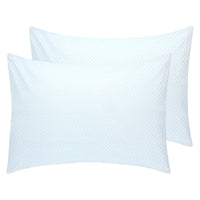 Pair of white cooling pillowcases