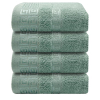 OLIVIA ROCCO Greek Microfibre Hand Towels 4 Pack Soft Absorbent 50 x 85 cm