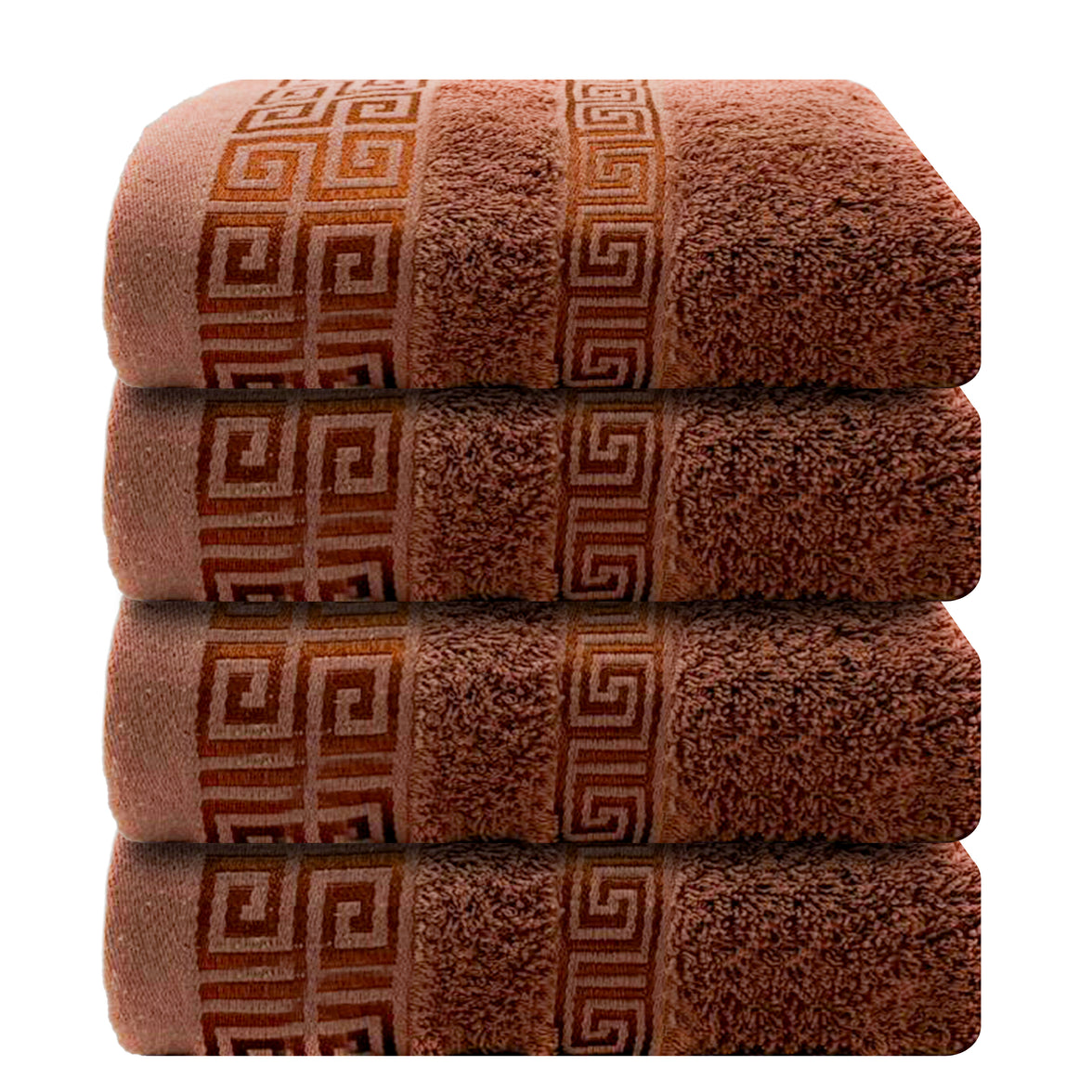 OLIVIA ROCCO Greek Microfibre Hand Towels 4 Pack Soft Absorbent 50 x 85 cm