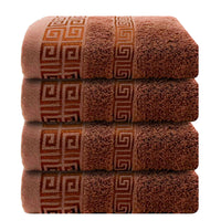 OLIVIA ROCCO Greek Microfibre Hand Towels 4 Pack Soft Absorbent 50 x 85 cm