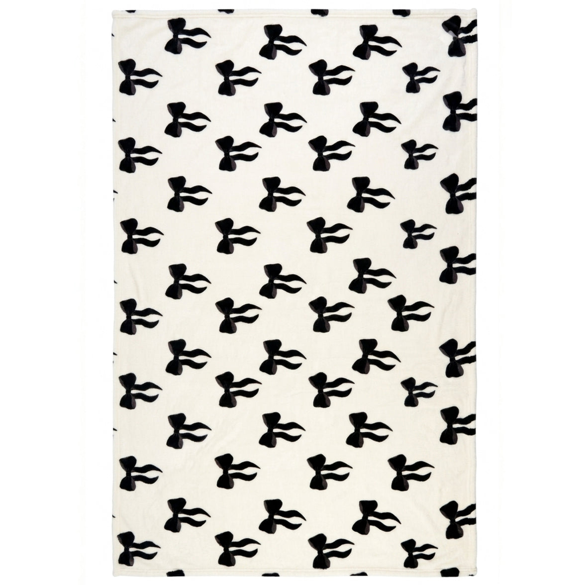 OLIVIA ROCCO Printed Fleece Throw Blanket Super Soft Warm Sofa Bed Throw Bows Highland Cow Candy Cane 130 x 180 cm
