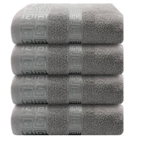 OLIVIA ROCCO Greek Microfibre Hand Towels 4 Pack Soft Absorbent 50 x 85 cm