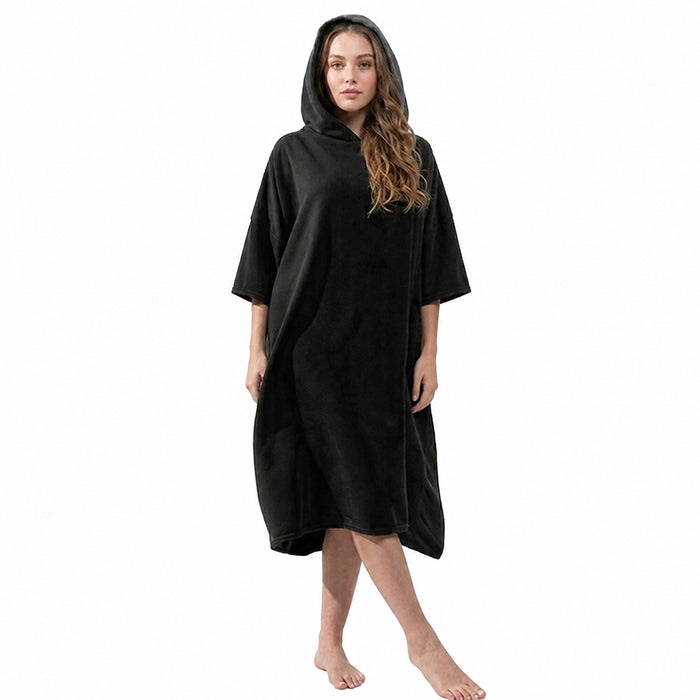 OLIVIA ROCCO Womens Poncho Changing Robe for Swim Surf Beach Gym Towels Hooded Large