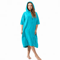 OLIVIA ROCCO Womens Poncho Changing Robe for Swim Surf Beach Gym Towels Hooded Large