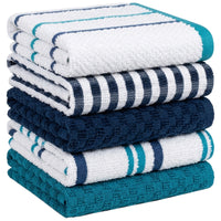 OLIVIA ROCCO 5 Pack Cotton Terry Kitchen Towels 45x65cm Super Absorbent Quick Drying