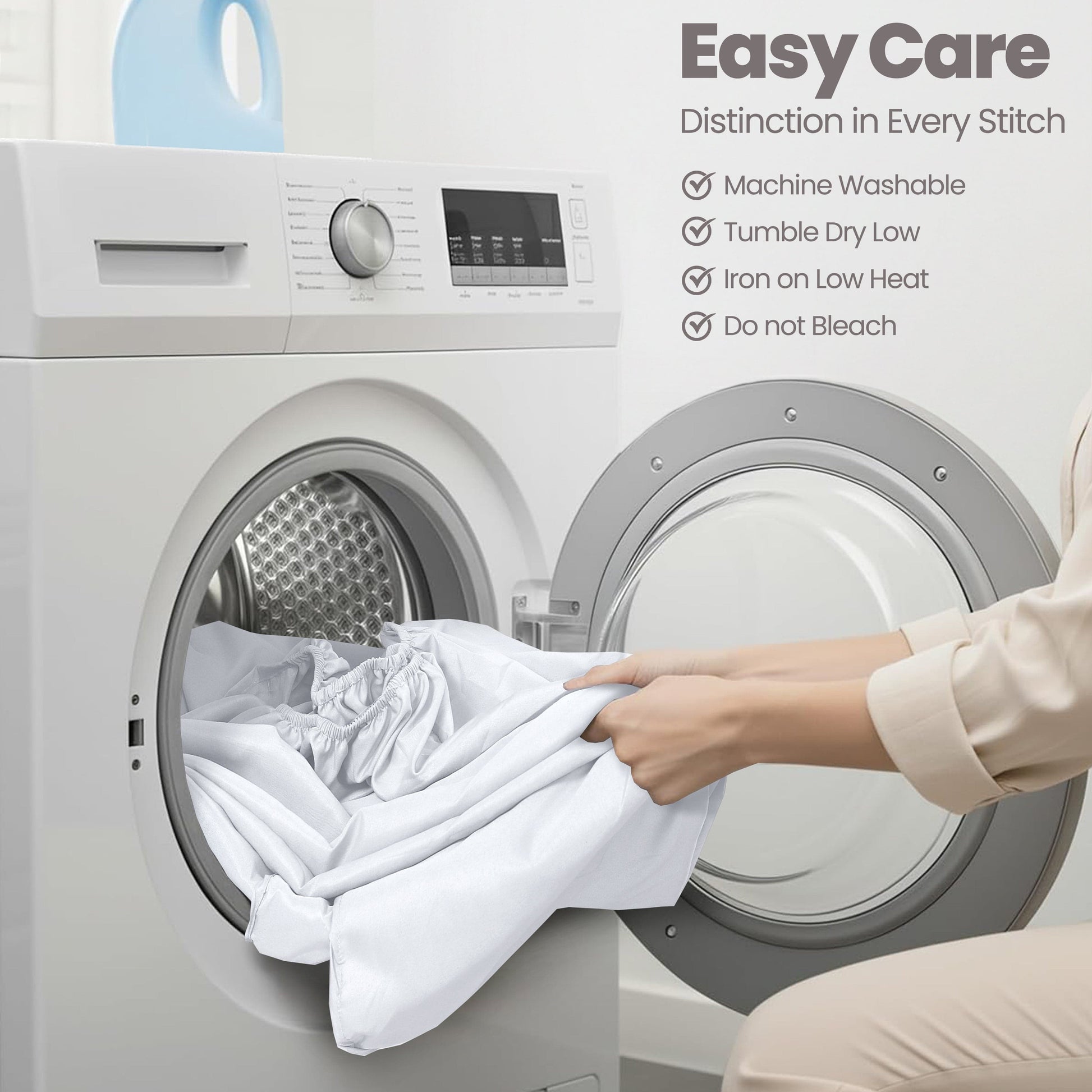 2 Pack Extra Deep Fitted Sheets 16 Inch 40cm Soft Brushed Microfibre Easy Care Bottom Sheet by OLIVIA ROCCO Fitted Sheet