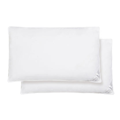 2 Pack Luxury Hotel Quality Duck Feather and Down Pillows Pair Hypoallergenic Premium Filling for Superior Comfort and Support by OLIVIA ROCCO 50x75cm Pillows