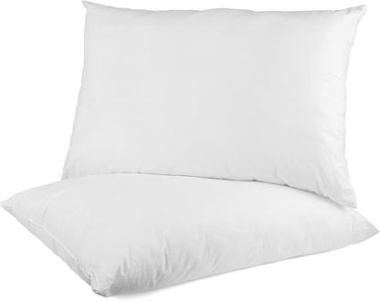 2 Pack Super Bounce Back Pillows Luxury Premium Fibre Filling for Superior Comfort and Support by OLIVIA ROCCO WHITE / 72 x 46 CM Pillows