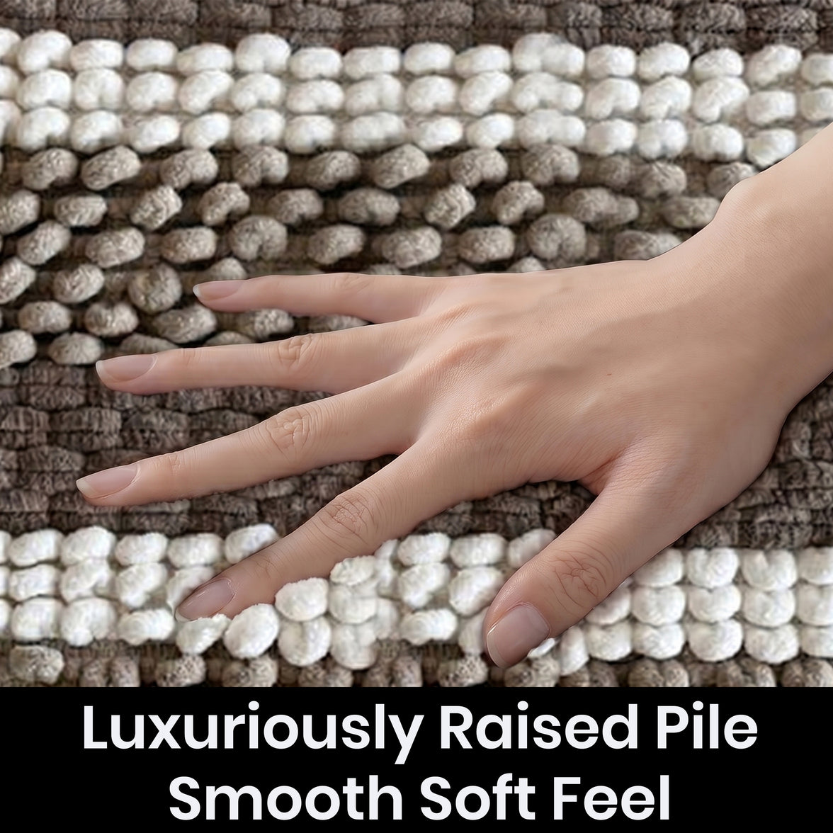 OLIVIA ROCCO Luxor Cotton Bath Mat Non-Slip Super Absorbent 50 x 80 cm