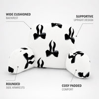 OLIVIA ROCCO Bows Bedrest Reading Pillow with Arms Back Support