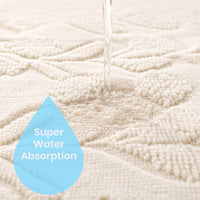 OLIVIA ROCCO Floral Cotton Bath Mat Non-Slip Super Absorbent 50 x 80 cm