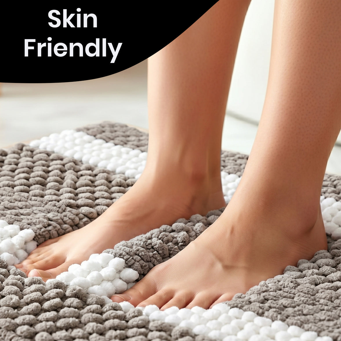 OLIVIA ROCCO Luxor Cotton Bath Mat Non-Slip Super Absorbent 50 x 80 cm