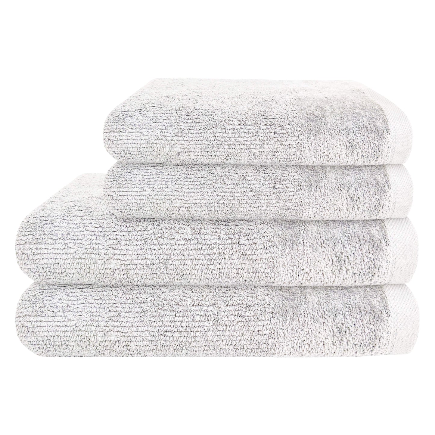 4 Piece Regal Towel Bale Set with 2 Large Bath & 2 Hand Towels Ultra Soft Quick Drying Highly Absorbent 100% Cotton Bathroom Sets by Olivia Rocco White Towels