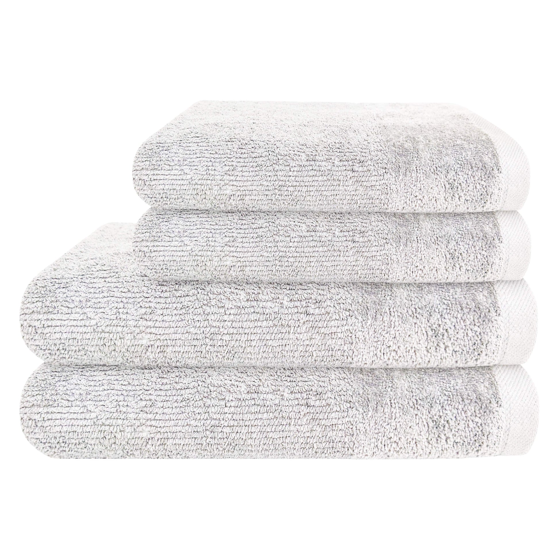 4 Piece Regal Towel Bale Set with 2 Large Bath & 2 Hand Towels Ultra Soft Quick Drying Highly Absorbent 100% Cotton Bathroom Sets by Olivia Rocco White Towels