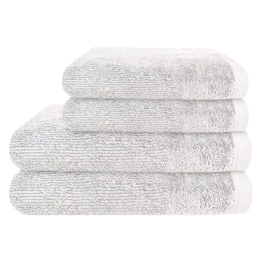 4 Piece Regal Towel Bale Set with 2 Large Bath & 2 Hand Towels Ultra Soft Quick Drying Highly Absorbent 100% Cotton Bathroom Sets by Olivia Rocco White Towels