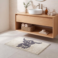 CHAMONIX Highland Cow Bath Mat 100% Cotton Soft Absorbent Non Slip Bathroom Rug 46 x 76 cm