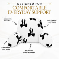 OLIVIA ROCCO Bows Bedrest Reading Pillow with Arms Back Support