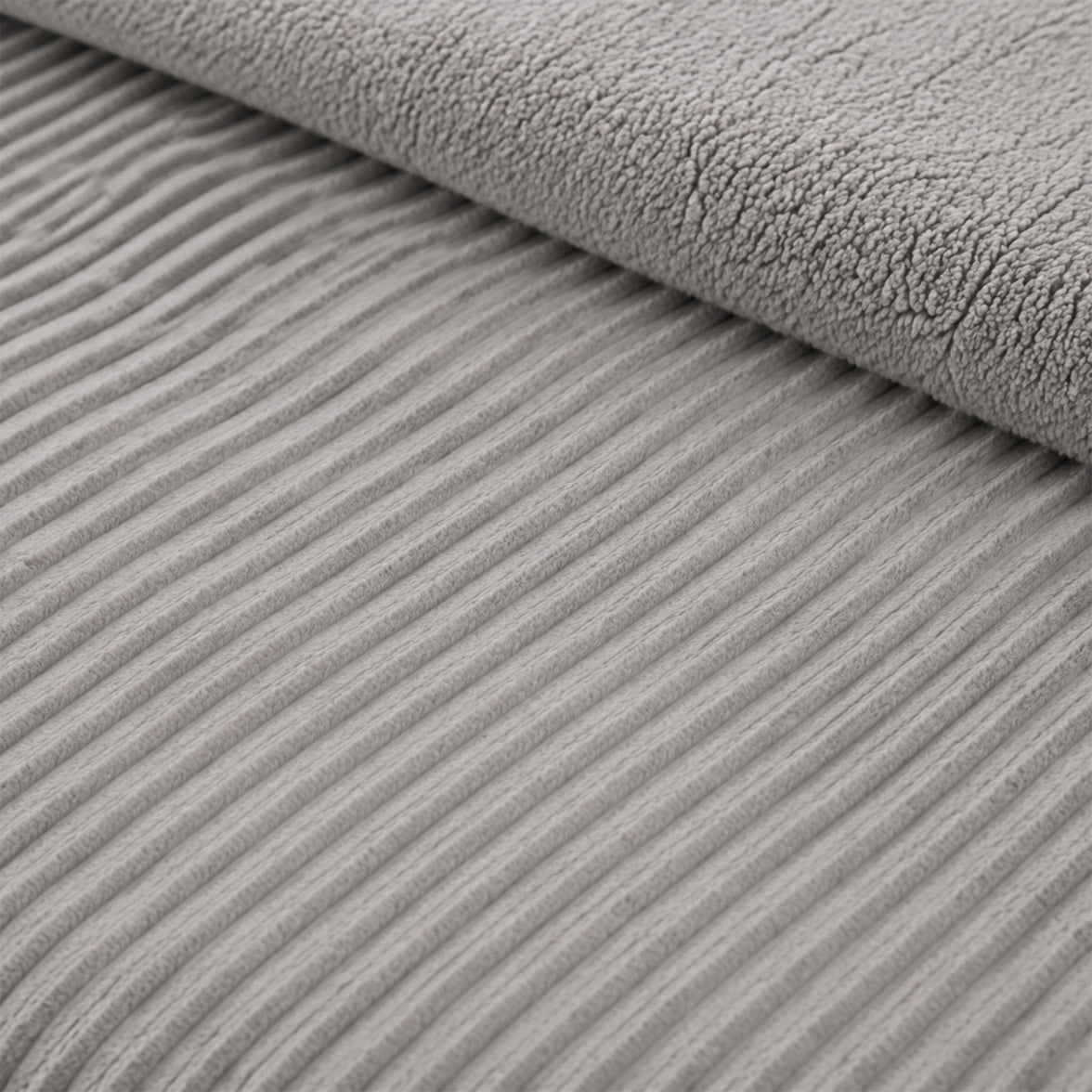OLIVIA ROCCO Ribbed Fleece Reversible Teddy Duvet Set OEKO-TEX Certified Multiple Sizes