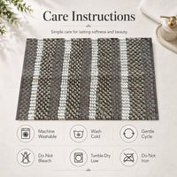 OLIVIA ROCCO Luxor Cotton Bath Mat Non-Slip Super Absorbent 50 x 80 cm