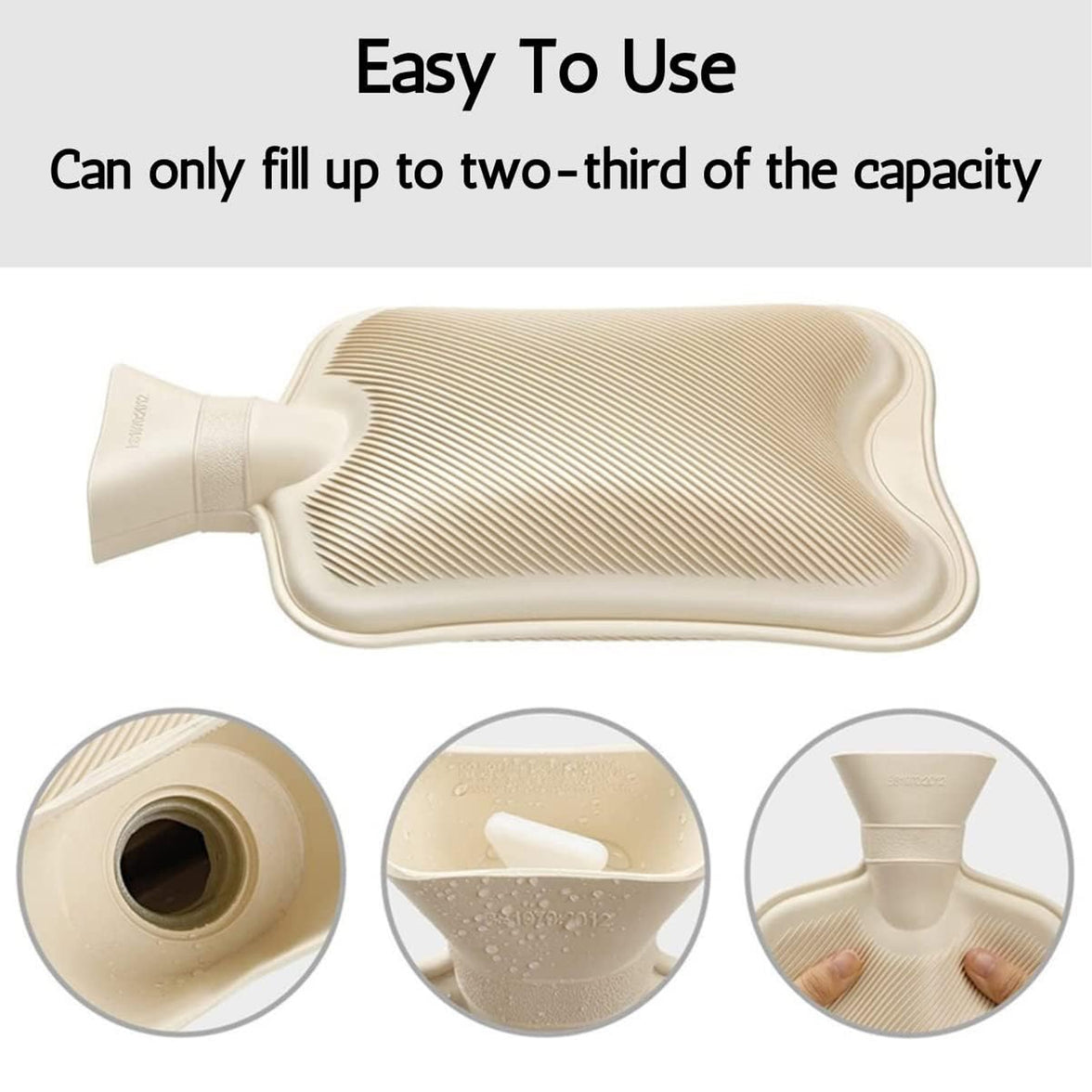 OLIVIA ROCCO Capybara hot water bottle with a fluffy, soft cover, 1L capacity, ideal for winter comfort and easy to care for.