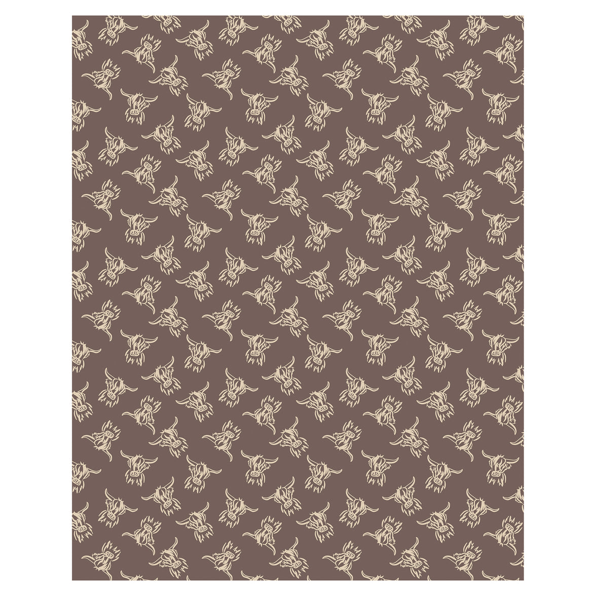 Elf Lane Fleece Throw Blanket Soft Cosy Highland Cow Christmas Gingerbread Design Blanket for Sofa & Bed Warm 120 x 150 cm