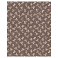 Elf Lane Fleece Throw Blanket Soft Cosy Highland Cow Christmas Gingerbread Design Blanket for Sofa & Bed Warm 120 x 150 cm