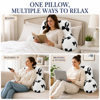 OLIVIA ROCCO Bows Bedrest Reading Pillow with Arms Back Support