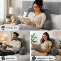 OLIVIA ROCCO Teddy Bedrest Reading Pillow with Arms Back Support