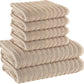 Ribbed Towels Sets Range Hydro Cotton Bath linens Towel