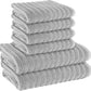Ribbed Towels Sets Range Hydro Cotton Bath linens Towel