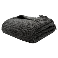 OLIVIA ROCCO Box Stitch Chenille Throw Soft Microfibre 130 x 170 cm