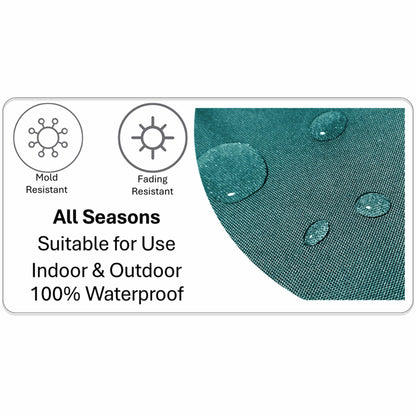 Amalfi Waterproof Cushion Covers 43 x 43 cm Reversible Breathable Decorative Cover for Indoor & Outdoor Use Patio Garden Sofa Bed Chair by OLIVIA ROCCO AMALFI / 43 x 43 cm Cushions